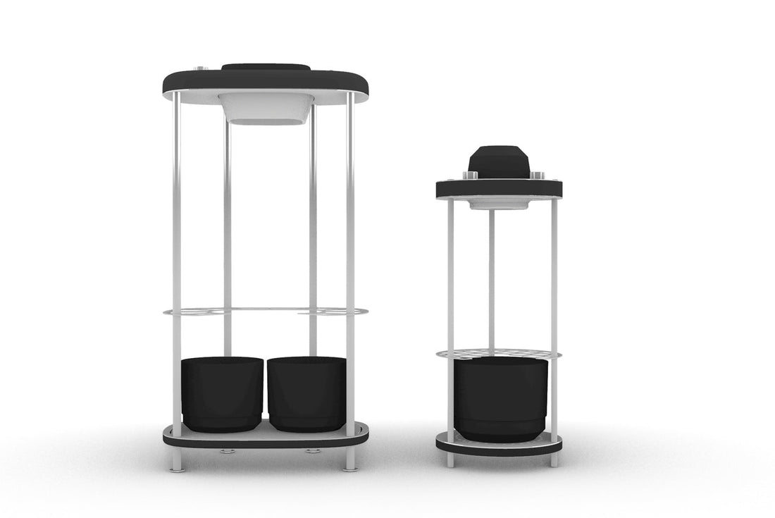 Vilby 2 -kasvatuskaapin mallinnettu prototyyppi, jossa näkyy laajennettu tila ja hillitty muotoilu.